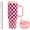 Pink Checkered, variant on ProTour Leakproof 40 oz Tumbler with Handle & 4-in-1 SipSwig Lid | Built-In Flip Straw & External Stainless Straw | Insulated Stainless Cup | | Checkered