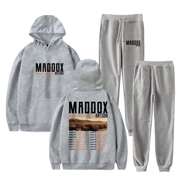 Maddox Batson Road To Indio Tour Logo Merch Sudaderas con capucha Pantalones Jogger Sudaderas de calle unisex