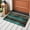 Green, variant on Vintage Teal Stripe Bathroom Mats 2x3 FT, Non Slip Small Kitchen Mat, Farmhouse Shabby Turquoise Washable Soft Backed Front Door Throw Rugs Non-Shedding Indoor Outdoor Doormat for Entryway Sink