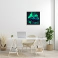 thumbnail image 2 of Stupell Industries Urban Sports Car Neon Graffiti Transportation Painting Gray Framed Art Print Wall Art, 2 of 7
