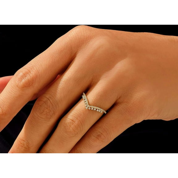 vylahjewellery Brilliant 14K White Gold Moissanite Diamond Ring 2 CT Round Cut Engagement Ring for Her