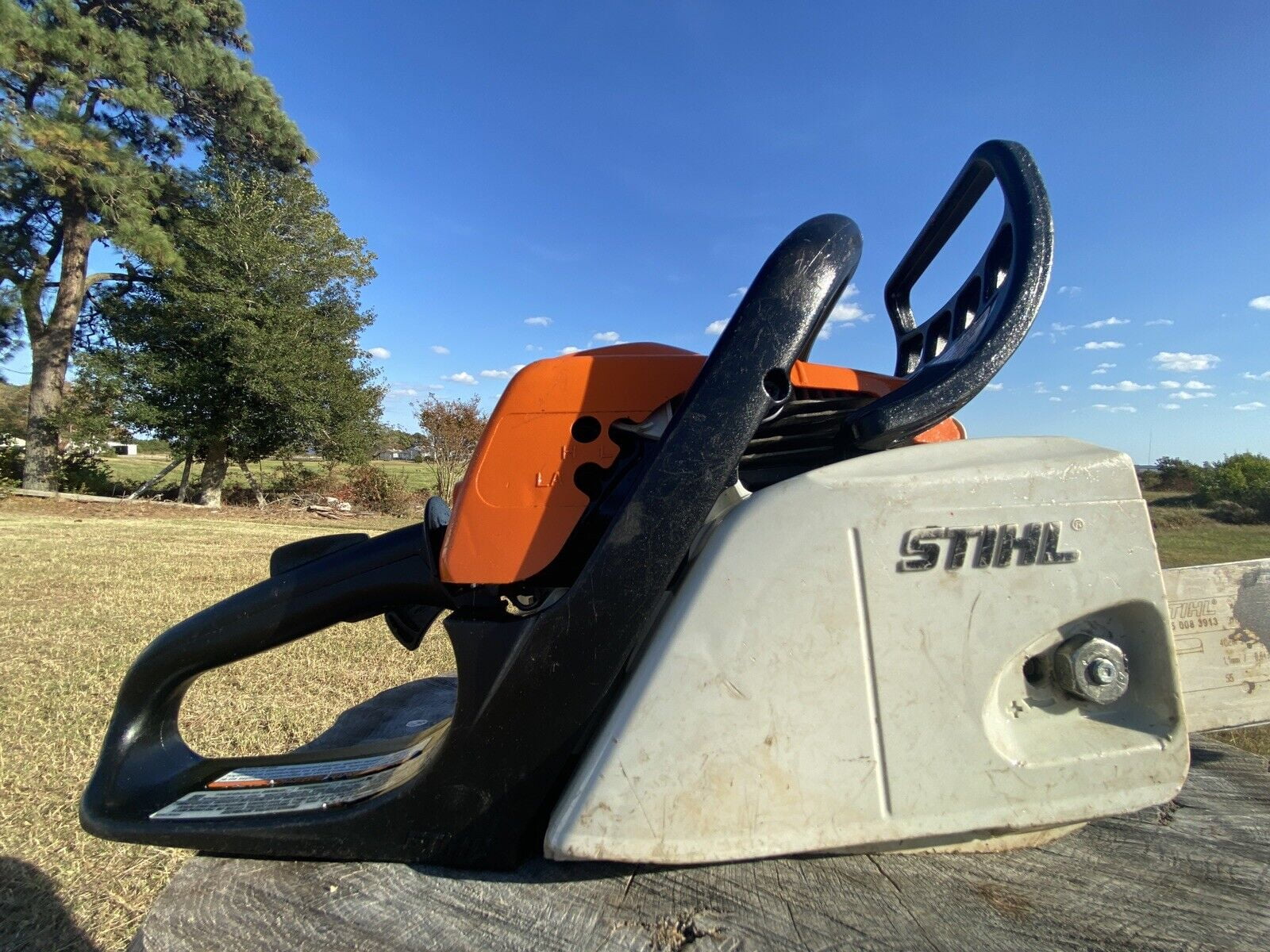 STIHL MS171 Chainsaw 16-inch Gas Powered Professional Mini BOSS - Lightweight Homeowner Chainsaw