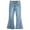 LightBlue-2678, variant on KIDSCOOL SPACE Girls Jeans, Split Hem with Dual Edges High Stretch Denim Flared Pants,Light Blue, 8-9 Years