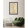thumbnail image 3 of DECORARTS - The Ten Commandments Wall Decor (Jewish Talmud Version). Giclee Print on Acid Free Cotton Canvas Matching with Solid Wood Black Silver Frame, Total Framed Size: W 27.25" x H 39.25", 3 of 6