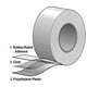 thumbnail image 4 of Cinta adhesiva de tela plateada, resistente, resistente al agua, multiusos, de alta adherencia, fácil de rasgar, flexible, sin residuos, 50 mm x 25 m, paquete de 1 rollo, 4 of 5