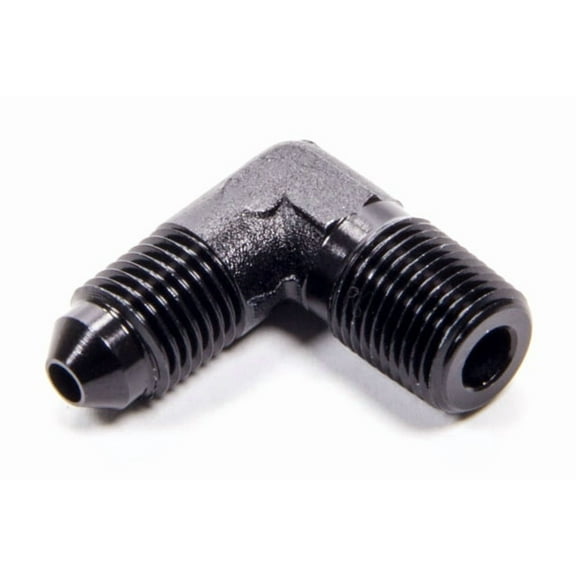 90 Deg Adapter Fitting #3 x 1/8 MPT Black