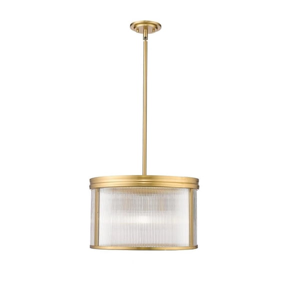 5 Light Pendant in Industrial Style-11.25 inches Tall and 18.25 inches Wide-Modern Gold Finish Bailey Street Home 372-Bel-5172307