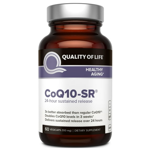 Quality Of Life Labs - CoQ10-SR Healthy Aging - 60 Vegetarian Capsules