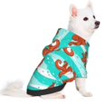 thumbnail image 2 of Fotbe Octopuses Print Small Dog Sweater Hoodies Pet Grey Hooded Soft Fleece Sweatshirts with Pocket Fall Winter Puppy Cat Sweaters Warm Clothes-XX-Large, 2 of 7