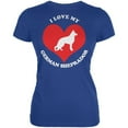 thumbnail image 1 of Valentines I Love My German Sheprador Royal Juniors Soft T-Shirt - X-Large, 1 of 1