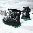 thumbnail image 4 of Boys Girls Snow Boots Winter Waterproof Slip Resistant Cold Weather Shoes, 4 of 8