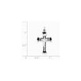 thumbnail image 2 of Sterling Silver Enameled Crucifix Charm - 1.7 Grams - Measures 28x16mm Wide, 2 of 2