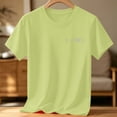 thumbnail image 4 of Bnwani Girls T-shirts Summer Breathable Shirt Short Sleeve Printed Tops Green Sizes 1-13, 4 of 7