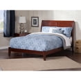 thumbnail image 3 of Homestock Eclectic Exclusivity King Platform Bed With Open Footboard And Turbo Charger In Walnut, 3 of 7