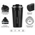 thumbnail image 3 of Taza térmica de acero inoxidable para café, termo de viaje, 510 ml/380 ml, para vacío, 3 of 5