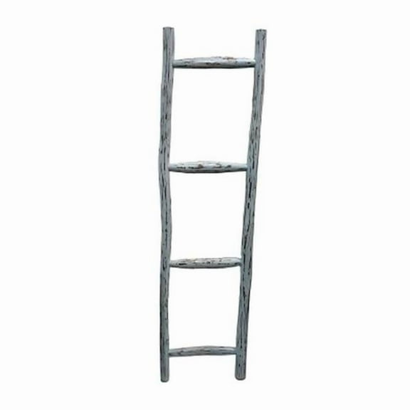 Metrotex Designs 79068 15.75 x 2.5 x 58 in. Bedrock 4 Rung Ladder - Buttermilk
