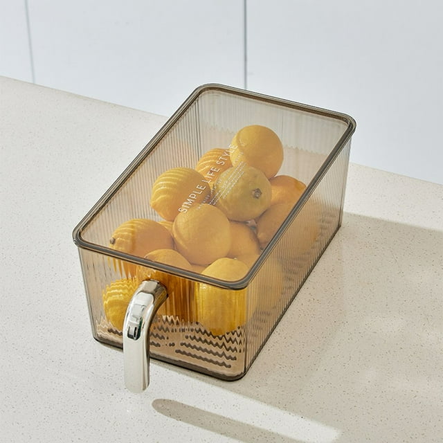 MesaSe Refrigerator Food Container Food Preservation Sealed Lid Clear All-purpose Fridge Fruit Vegetable Holder