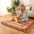 thumbnail image 4 of Dog Blanket, Multi-Purpose Cat Throw, All-Season Soft Plush Couch Protector, Warm Crate Pad Mat for Small Pets, Machine Washable(L,Brown), 4 of 5