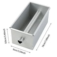 thumbnail image 3 of TIELUTT Aluminum Alloy Loaf Pan with Center Tube Non Stick Bread Baking Pan for Cake for Bakeware with Lids for Oven Bakeware Organizer Baking Sheets for Oven with Rack Bakeware with Lids Bake Ware. S, 3 of 4