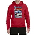 thumbnail image 2 of Wild Bobby, Mustang Ford Classics Cars and Trucks Unisex Graphic Hoodie Sweatshirt, Red, Medium, 2 of 6