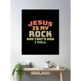 thumbnail image 2 of Jesus Is My Rock Poster Wall Art, Modern Wall Decor For Living Room Bedroom, 8x12 UNFRAMED, 2 of 3
