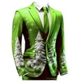 thumbnail image 1 of Men's & Suit Jackets Boho Retro Ethnic Style Two Button Open Front Business Casual Jacket for Men, 1 of 3