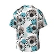 thumbnail image 7 of Kdxio Men's Hawaiian Shirt for Men Short Sleeve Shirt Watercolor Sunflower Summer Casual Holiday Beach Button Down T-Shirts, 7 of 7
