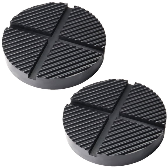 AUTOXBERT 2PCS Rubber Jack Pad Adapter Cross Slotted Universal 4 Ton Max Protect for Pinch Weld