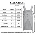 thumbnail image 5 of Women's Cotton Linen Apron Kitchen Apron Baking Cooking Gardening Work Dress Kitchen Special Apron - Grey (XL), 5 of 5