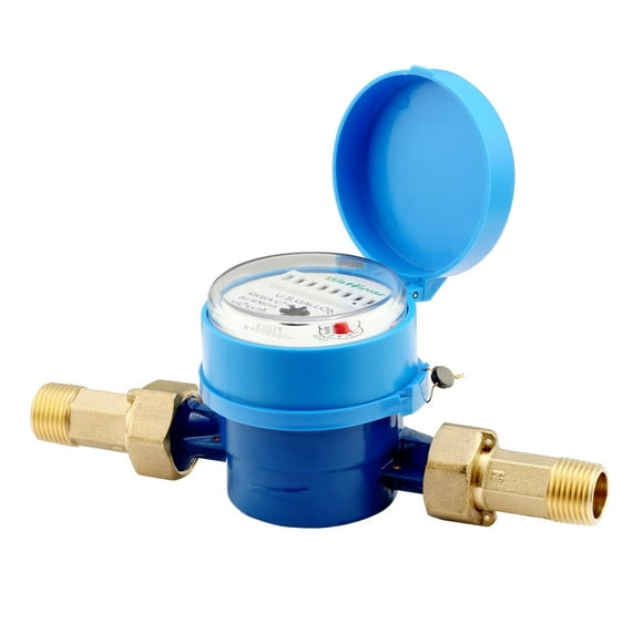 Medidor de agua Watflow DN15 1/2 NPT, galón de agua fría con latón