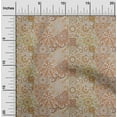 thumbnail image 2 of oneOone Silk Tabby Brown Fabric Asian Mosaic Floral Sewing Fabric By The Yard Printed Diy Clothing Sewing Supplies 42 Inch Wide, 2 of 4