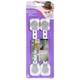 thumbnail image 1 of Pestillo multiuso Dreambaby Twist 'N Lock de plástico gris/blanco, paquete de 2, 1 of 6