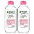 thumbnail image 1 of Agua micelar Garnier para piel sensible, 400 ml (2 unidades), 1 of 1