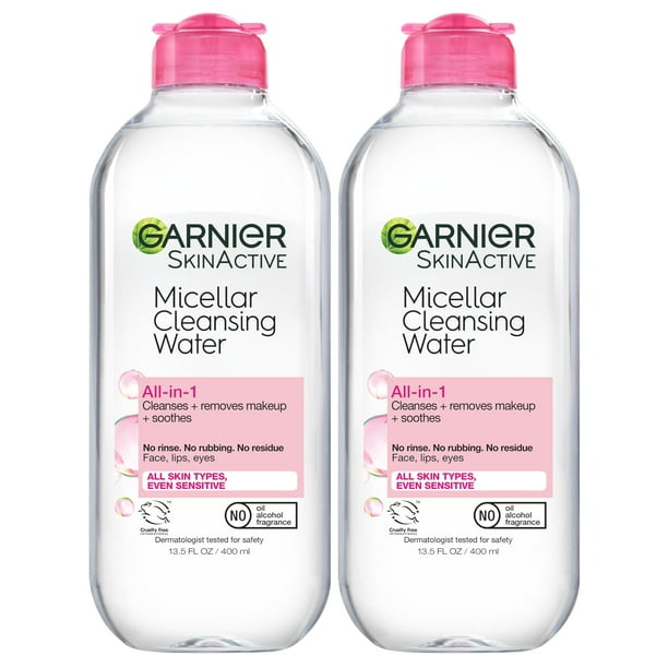 Agua micelar Garnier para piel sensible, 400 ml (2 unidades)