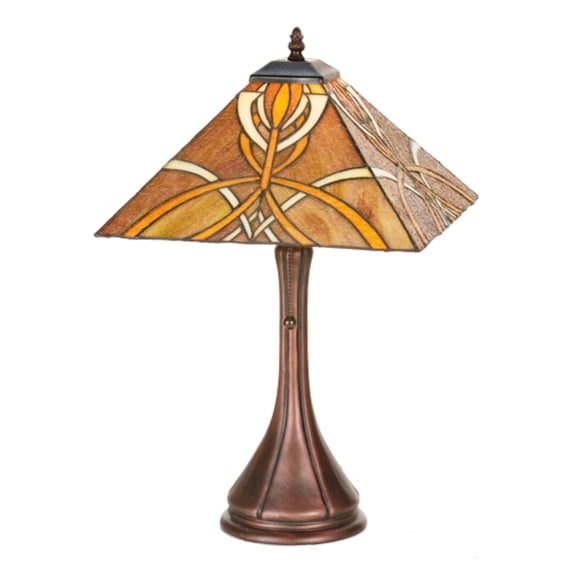 Meyda Tiffany 99033 Tiffany 1 Light Up Lighting Table Lamp From The Glasgow Goblet