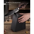 thumbnail image 4 of Knife Set, 15 Pieces Knife Sets for Kitchen with Block, Dishwasher Safe Kitchen Knife Set with Built in Sharpener Block, German Stainless Steel Knife Block Set, Black, 4 of 5