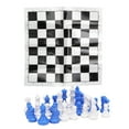 thumbnail image 4 of Chess Board Set, Portable Roll Up Chessboard Mat with Chess Pieces, Storage Box for Kids Adults, 25x25cm Foldable Tournament Chess Set Games for Travel Camping, Educational Toys, 4 of 8