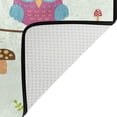 thumbnail image 6 of Coolnut Cute Owl Bath Curtain Rugs Sets 2 Pcs, Bathroom Theme Set with Shower Curtain and Non-Slip Carpet, 60x72in + 23.6x15.7in, 6 of 7