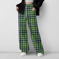 thumbnail image 2 of PIWHJQK Boys Girls Long Pants Loungewear Pants Girls Plaid Sweatpants Drawstring Wide Leg Pockets Warm Winter Lightweight Long Pants, 2 of 6