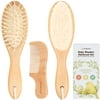 KeaBabies Baby Hair Brush and Comb Set for Newborn, Infant Grooming Kits for Girls & Boys