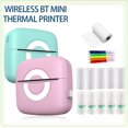 thumbnail image 2 of Portable Instant Photo Printer Black And White Instant Mini Thermal Printer BT Printer Study Note Plan for  Android And IOS (Only Paper-13Rolls), 2 of 7