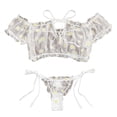 thumbnail image 1 of Women's Lingerie Set with Garter Belt, Seductive Underwear Bodystocking Fishnet Bodysuit, 1 of 5