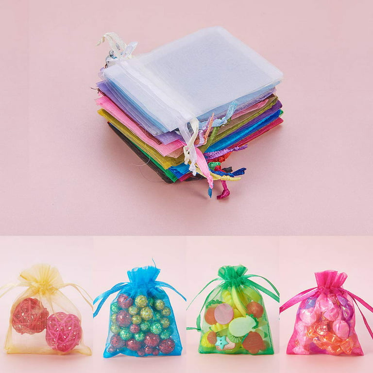  jojofuny 100pcs organza bags wedding candy bags small