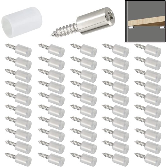EcoNesxp 50pcs for kitchen furniture and bookcase shelves cabinet closet shelf supports shelf support nails with non-slip sleeves support cabinet shelf pins
