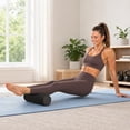 thumbnail image 4 of High Density Smooth Exercise Foam Roller, EVA Foam Roller for Muscle Massage, Back, Legs, Yoga Pilates Deep Tissue Body Massager, Portable Fitness Training Roller for Home Gym Travel Workout, 4 of 8