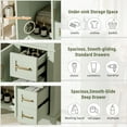 thumbnail image 5 of Euroco 30" Bathroom Vanity with Ceramic Sink, Deep & Standard Drawers, Stylish Bath Vanity for Small Bathrooms, 5 of 9