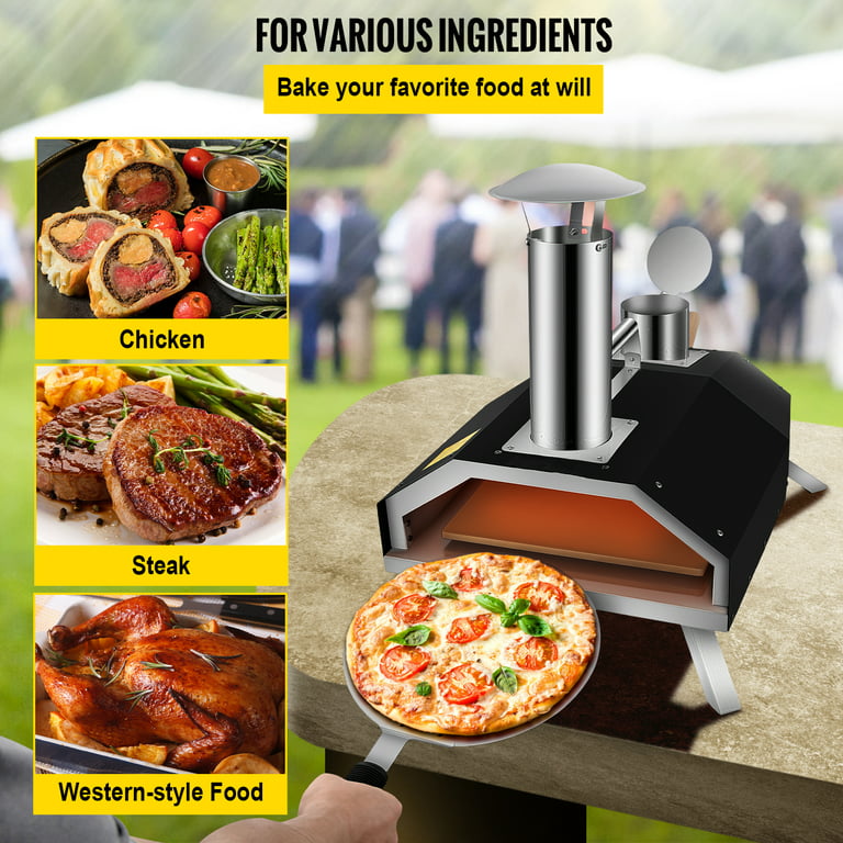 13 Stainless Steel Portable Pizza Oven & Foldable Feet & Complete  Accessories