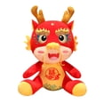 thumbnail image 3 of Muñeco de peluche de año Nuevo, dragón chino, juguete de peluche, dragón de peluche, accesorios para fotos, juguete suave auspicioso para fiesta del Altura 25cm, 3 of 9