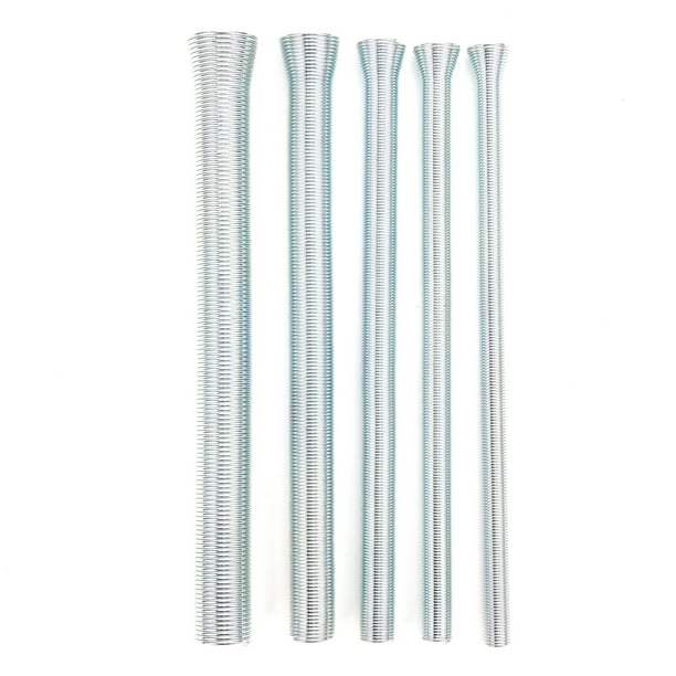 1/4" 5/16" 3/8", 1/2", 5/8", Práctico Juego De Dobladoras De Tubos Con Resorte Profesional Para Cobre Blando, Latón, Aluminio Y Tubos De Acero De Pared Delgada