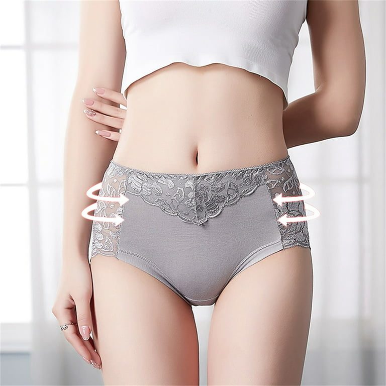Efsteb Womens Lingerie Breathable Underwear Transparent Lingerie Ropa  Interior Mujer Sexy Comfy Panties G Thong Low Waist Briefs Gray 